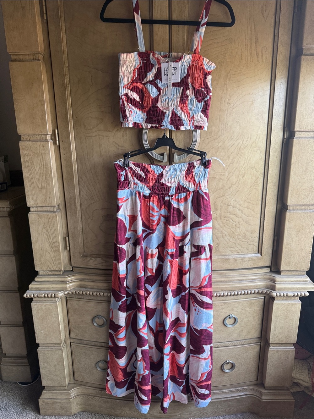 Paper Heart ❤️ Australian Linen Blend skirt set VIBRANT FALL